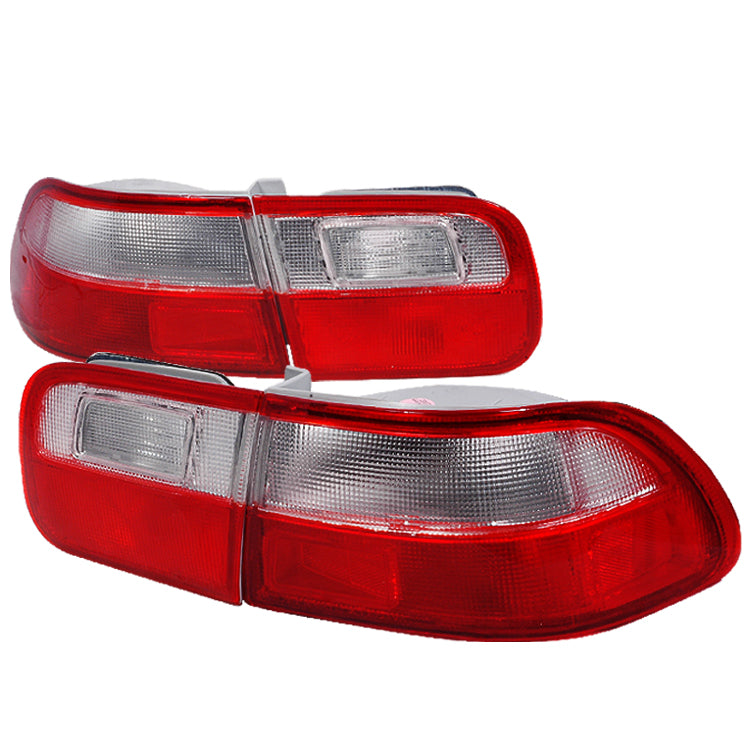 Spec-D 92-95 Honda Civic Altezza Tail Lights Red Clear 2/4Dr LT-CV92RPW-KS