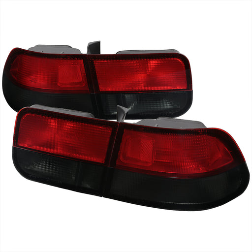 Spec-D 96-00 Honda  Civic Tail Lights Red Smoke Lens Coupe Model LT-CV962RG-RS