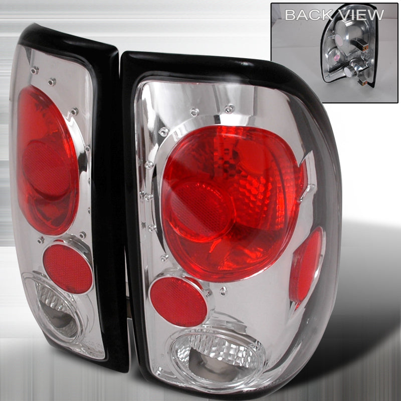 Spec-D 97-04 Dodge Dakota Altezza Tail Lights Chrome LT-DAK97-KS