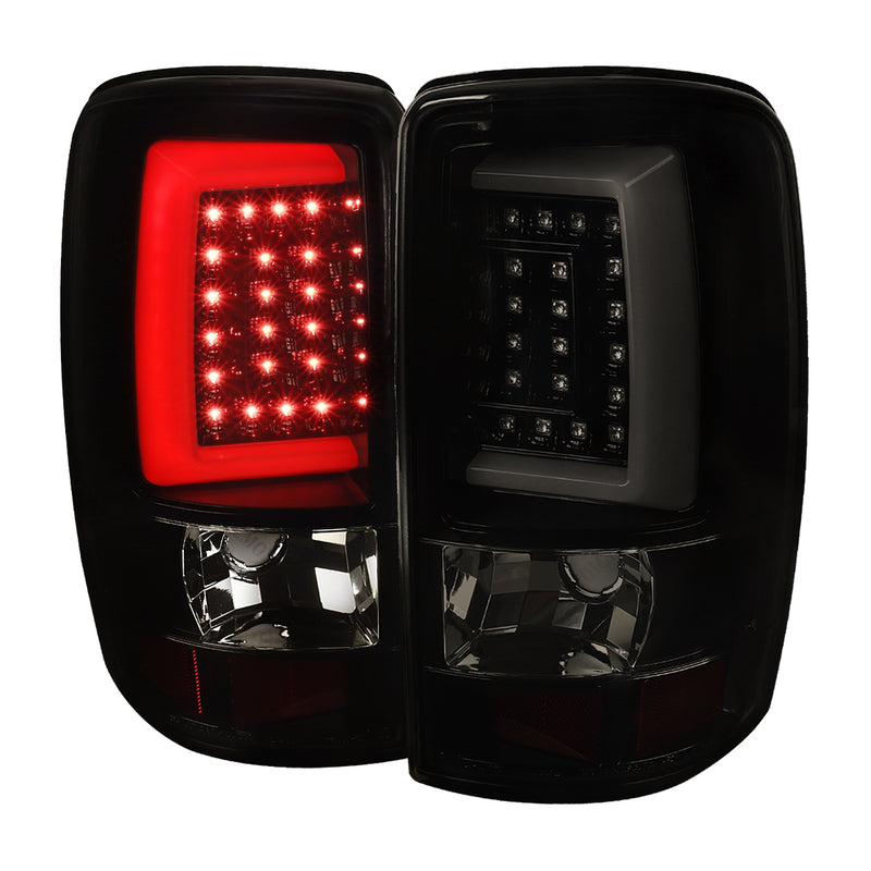 Spec-D 00-06 Chevrolet/Gmc Denali Tahoe Led Bar Tail Lights- Glossy Black Housing LT-DEN00BBLED-G2-TM
