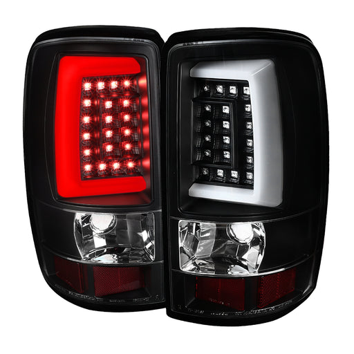 Spec-D 00-06 Chevrolet/Gmc Denali Tahoe Led Bar Tail Lights- Black  Housing LT-DEN00JMLED-G2-TM