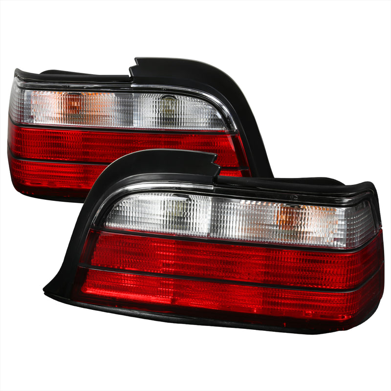 Spec-D 92-98 Bmw  E36  Tail Lights Red Clear Coupe Model LT-E362RPW-APC