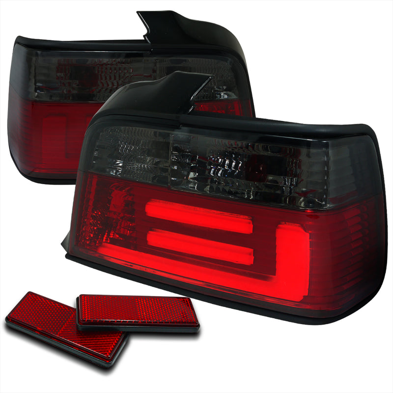 Spec-D 92-98 Bmw  E36  Tail Lights Red Smoke Sedan Model  LT-E364RG-F2-APC