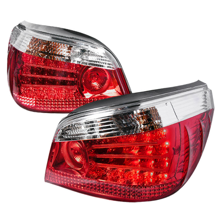 Spec-D 04-09 Bmw E60 5 Series 5 Series Led Tail Lights Smoke LT-E6004GLED-KS