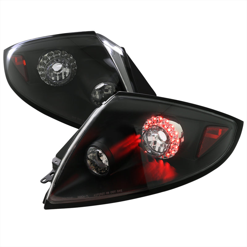 Spec-D 06-07 Mitsubishi Eclipse Led Tail Lights Black LT-ELP06JMLED-TM