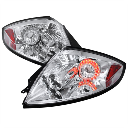 Spec-D 06-08 Mitsubishi Eclipse Led Tail Lights Chrome LT-ELP06LED-TM