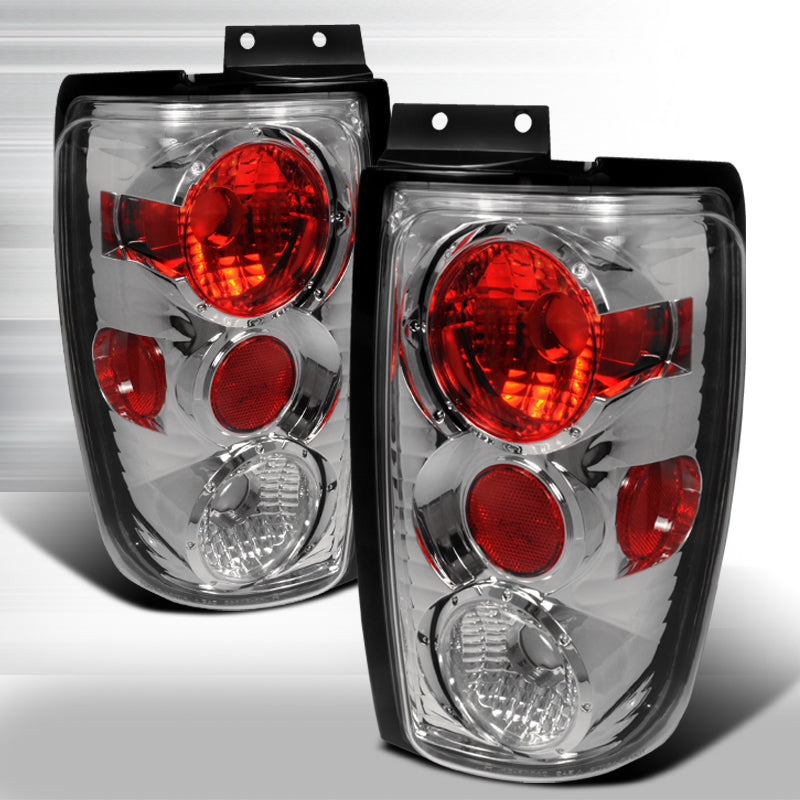 Spec-D 97-02 Ford Expedition Altezza Tail Lights Chrome LT-EPED97-KS