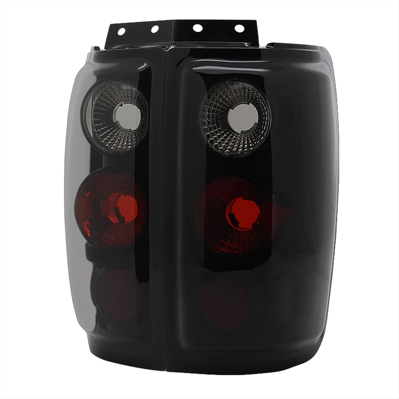 Spec-D 97-02 Ford  Expedition Euro Tail Lights Glossy Black Housing With Smoke Lens  LT-EPED97BB-TM