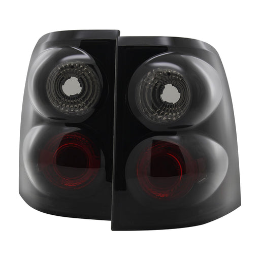 Spec-D 02-04 Ford  Explorer  Euro Tail Lights Glossy Black Housing With Smoke Lens  LT-EPOR02BB-TM