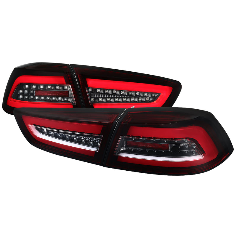 Spec-D 08-17 Mitsubishi Lancer Evo X Led Tail Lights- Red LT-EVO08RLED-TM