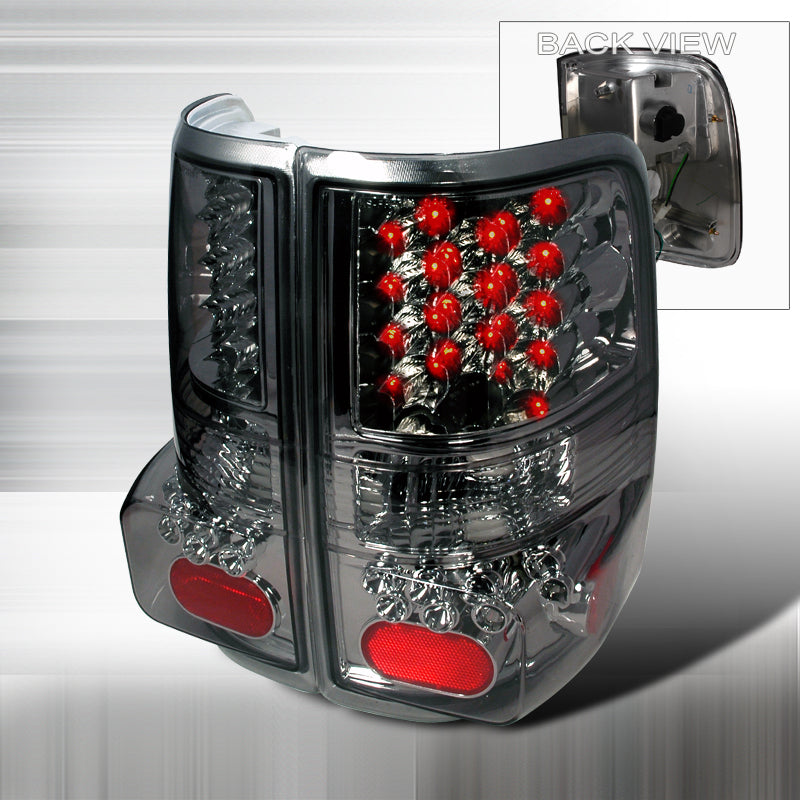 Spec-D 04-07 Ford F150 Led Tail Lights Smoke LT-F15004GLED-KS