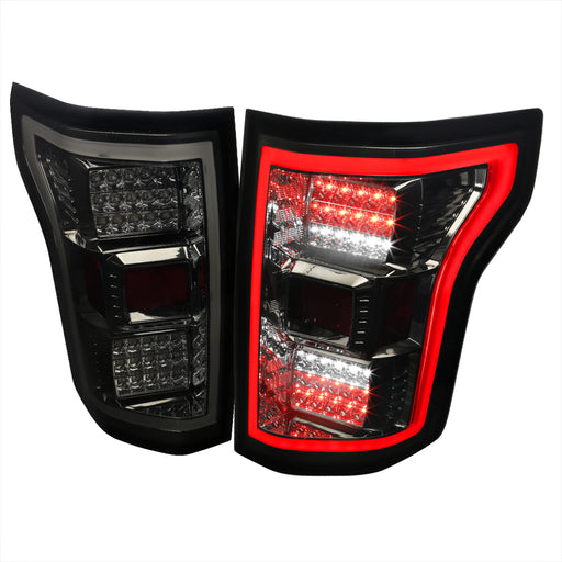 Spec-D 15-17 Ford F150 Led Tail Lights - Smoke LT-F15015GLED-TM