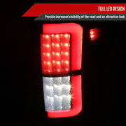 Spec-D 15-20 Ford F-150 Led Tail Lights Black Housing Smoked Lens - Halogen Models Only LT-F15015SMLED-LD