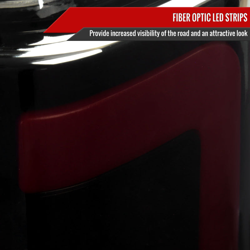 Spec-D 15-20 Ford F-150 Led Tail Lights Black Housing Smoked Lens - Halogen Models Only LT-F15015SMLED-LD