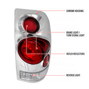 Spec-D 99-07 Ford F250 Altezza Tail Light Chrome LT-F150973D-TM