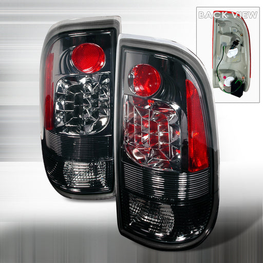 Spec-D 97-03 Ford F150 Led Tail Lights Smoke LT-F15097GLED-KS