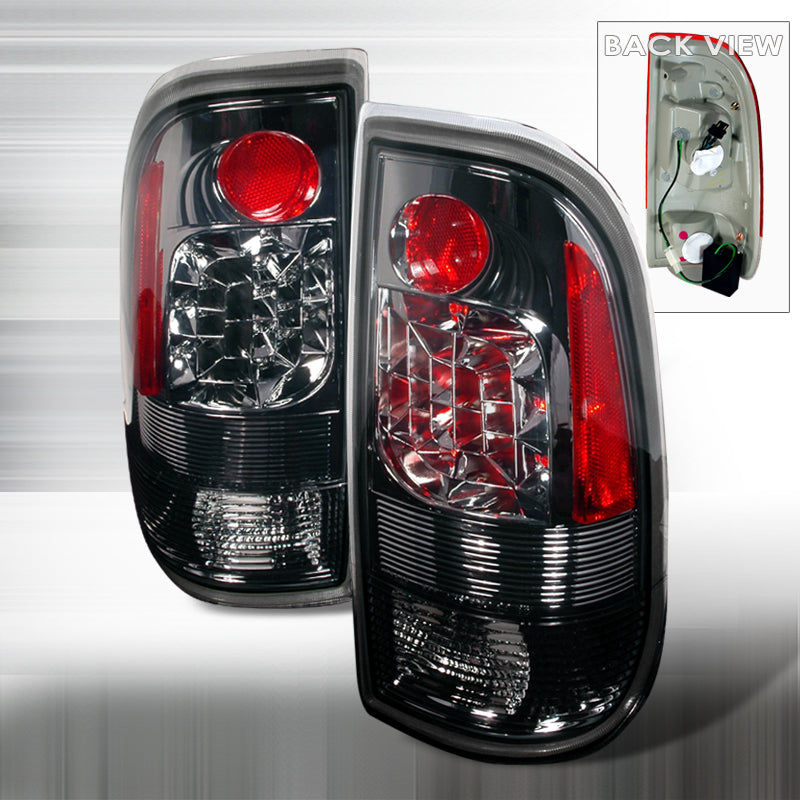 Spec-D 99-07 Ford F250 Led Tail Lights Smoke LT-F15097GLED-KS