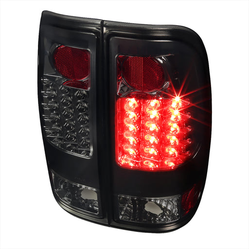 Spec-D 99-07 Ford F250 Led Tail Lights Smoke LT-F15097GLED-TM