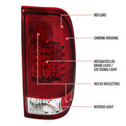Spec-D 99-07 Ford F350 Led Tail Lights Red LT-F15097RLED-TM