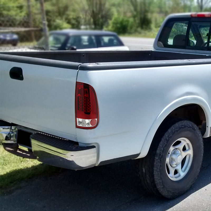 Spec-D 99-07 Ford F350 Led Tail Lights Red LT-F15097RLED-TM