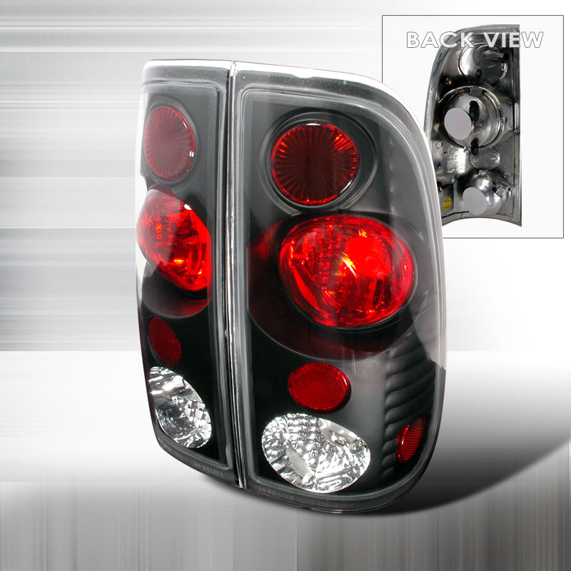 Spec-D 99-07 Ford F350 Altezza Tail Lights Black LT-F15097V2JM-KS