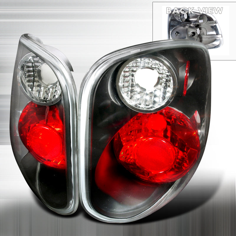 Spec-D 01-03 Ford F150 Altezza Tail Lights Black LT-F150F01JM-KS