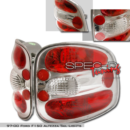 Spec-D 97-00 Ford F150 Altezza Tail Lights Chrome LT-F150F97-KS