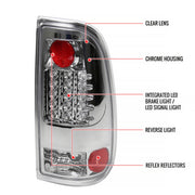 Spec-D 08-16 Ford  F550 Super Duty Led Tail Light Chrome LT-F25008CLED-TM