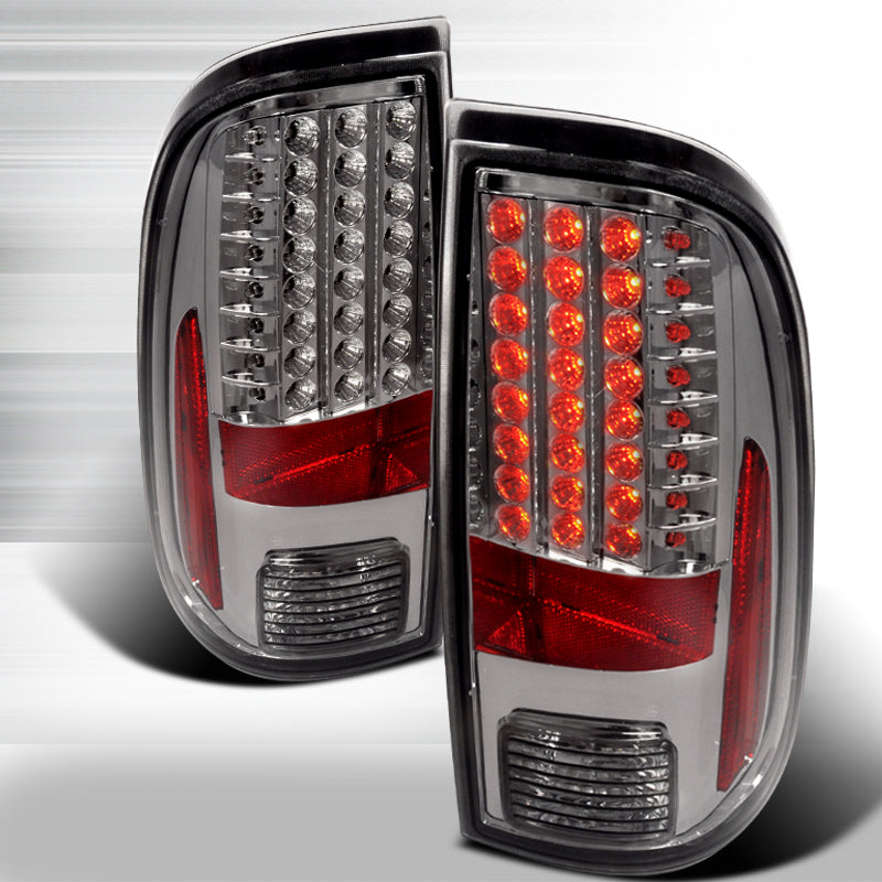 Spec-D 08-Up Ford F250 Led Tail Lights Smoke LT-F25008GLED-KS