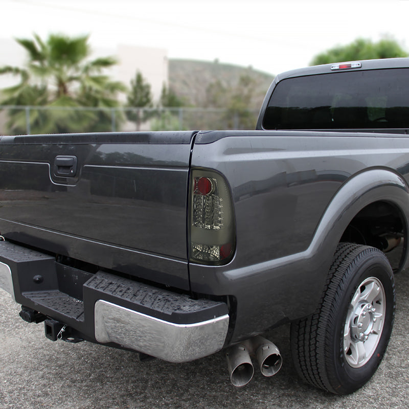 Spec-D 08-16 Ford  F250 Super Duty Led Tail Light Smoke LT-F25008GLED-TM