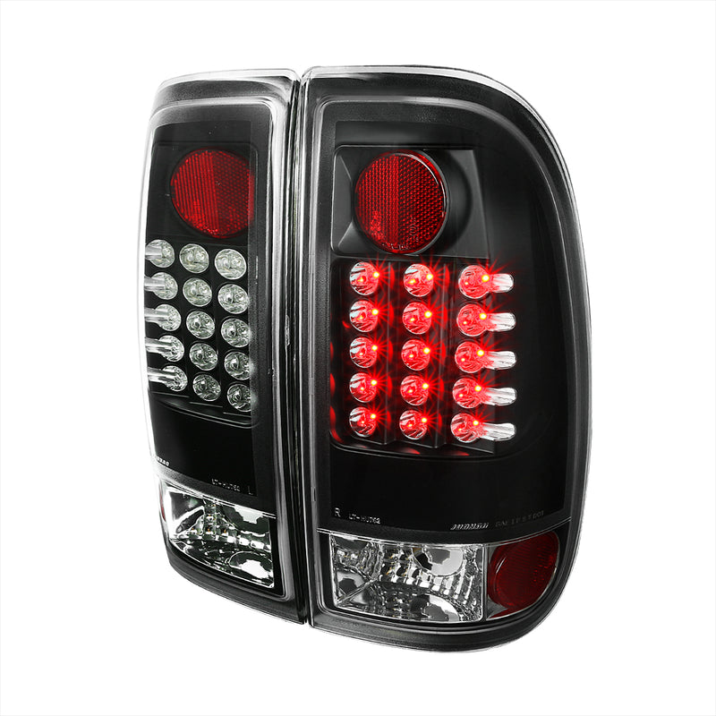Spec-D 08-16 Ford F250 Black Led Tail Lights LT-F25008JMLED-TM