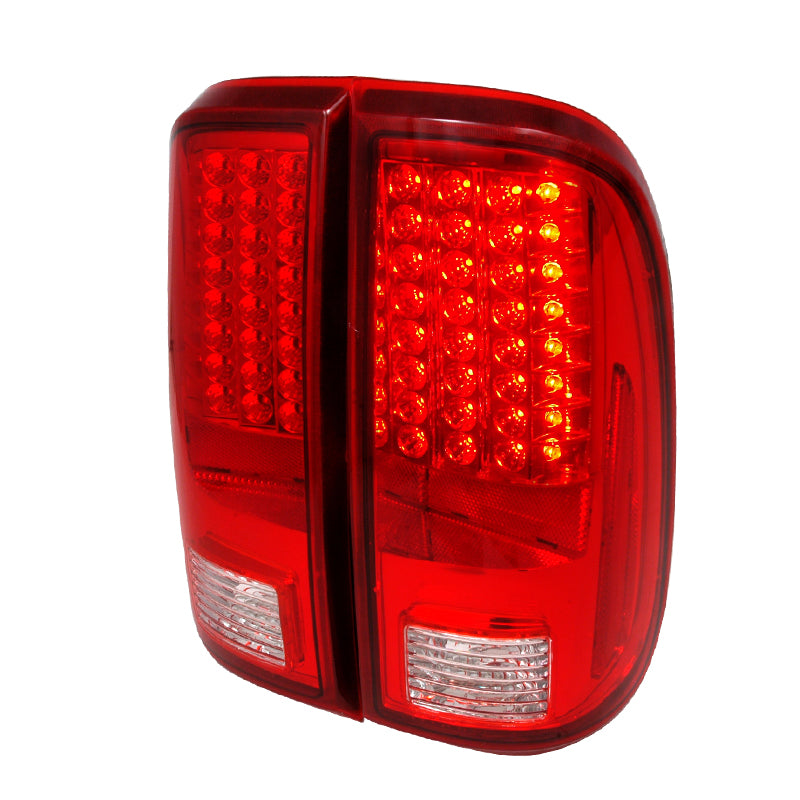 Spec-D 08-11 Ford F250 Led Tail Lights Red LT-F25008RLED-KS