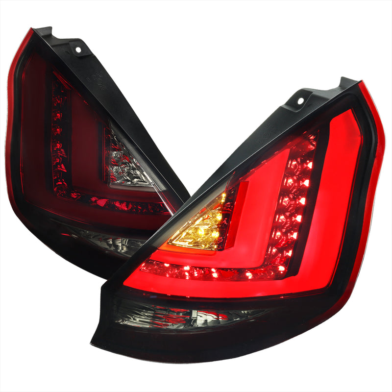 Spec-D 11-12 Ford Fiesta Led Tail Lights Red Smoke LT-FST115RGLED-TM