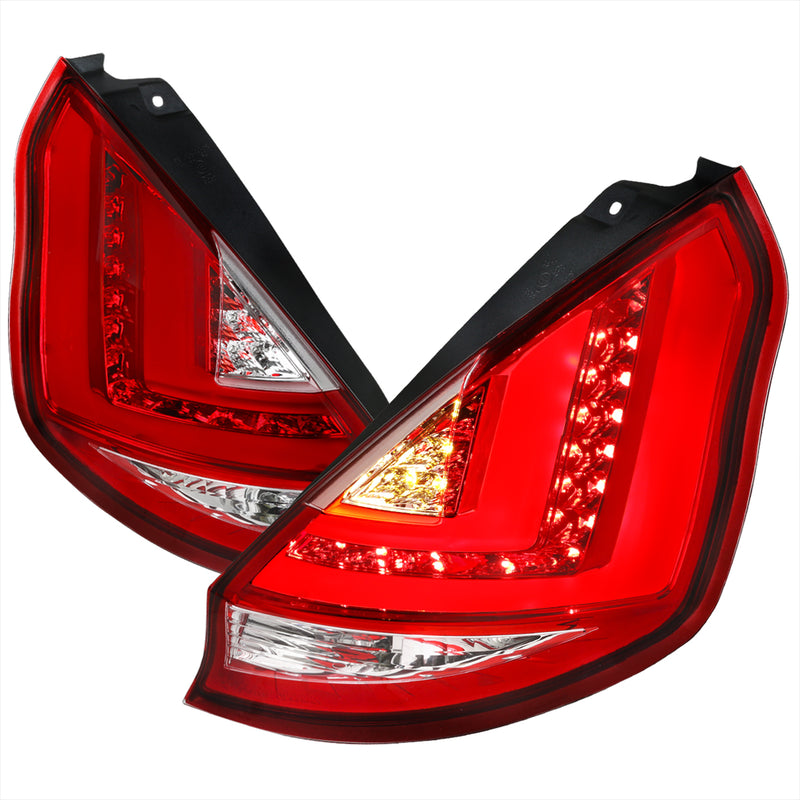 Spec-D 11-12 Ford Fiesta Led Tail Lights Red LT-FST115RLED-TM