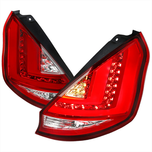 Spec-D 11-12 Ford Fiesta Led Tail Lights Red LT-FST115RLED-TM