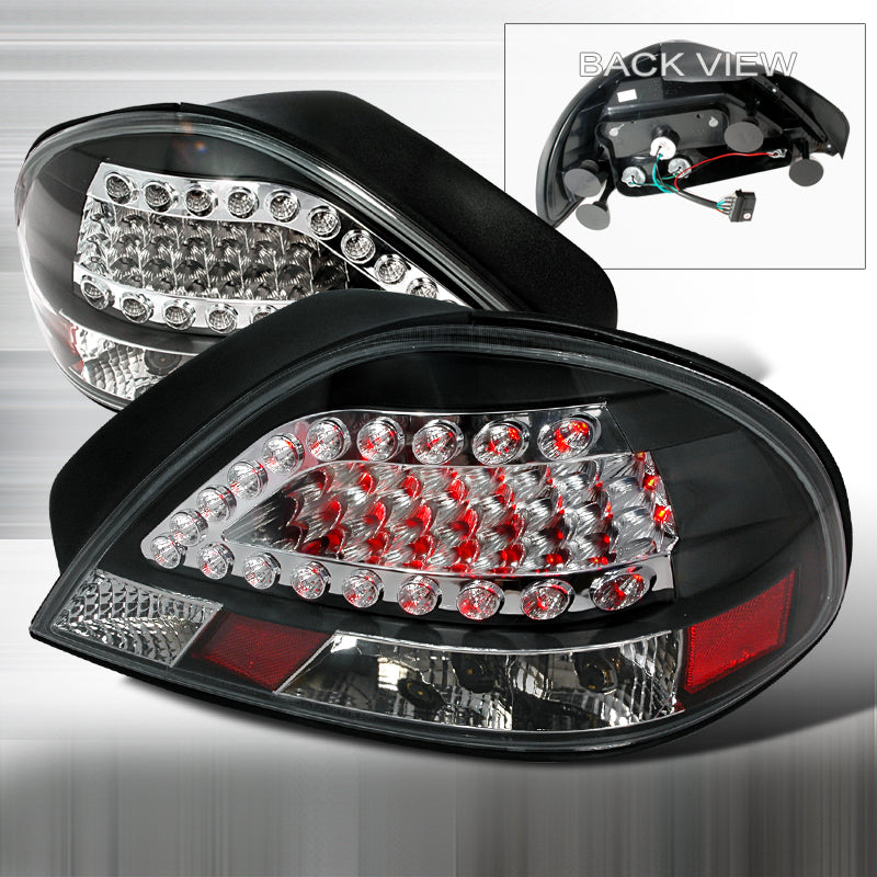 Spec-D 99-05 Pontiac Grand Am Led Tail Lights Black LT-GAM99JMLED-KS