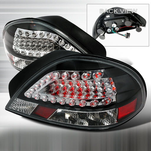Spec-D 99-05 Pontiac Grand Am Led Tail Lights Black LT-GAM99JMLED-KS