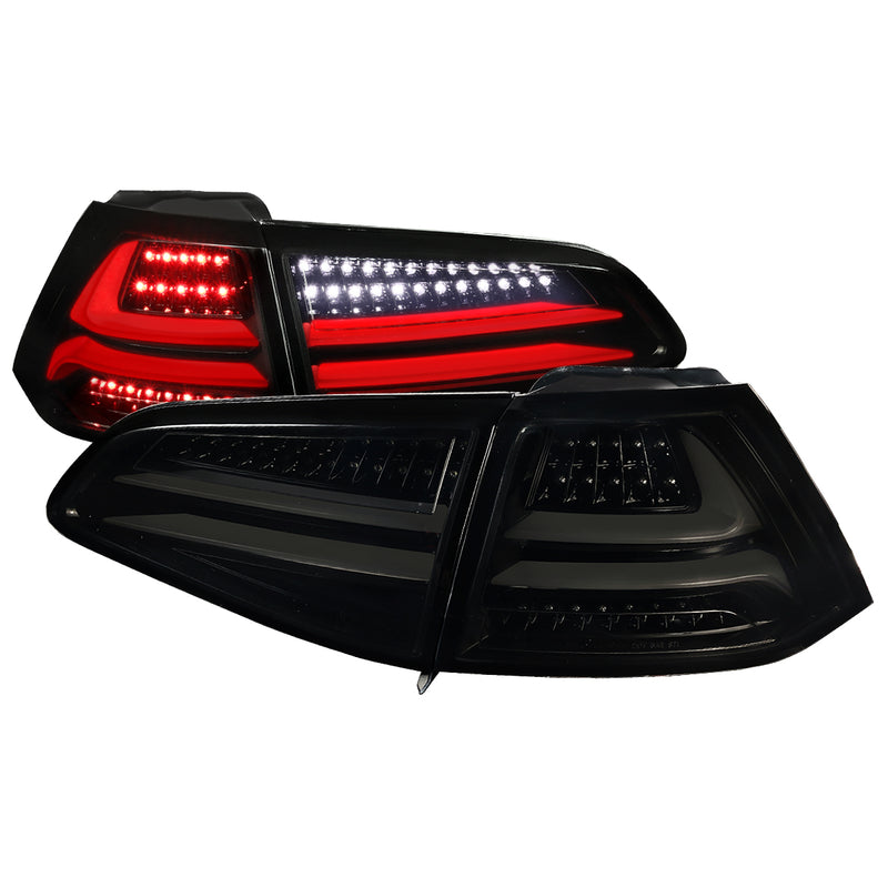 Spec-D 15-Up Volkswagen Golf Mk7 Led Tail Lights Glossy Black LT-GLF15BBLED-TM