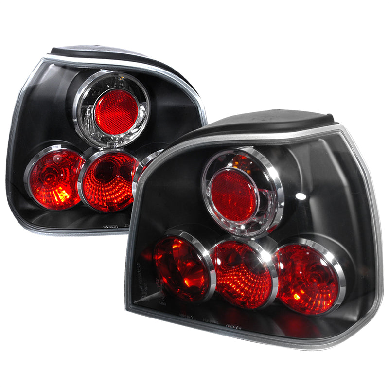 Spec-D 93-98 Volkswagen Golf Altezza Tail Light Black LT-GLF93JM-TM