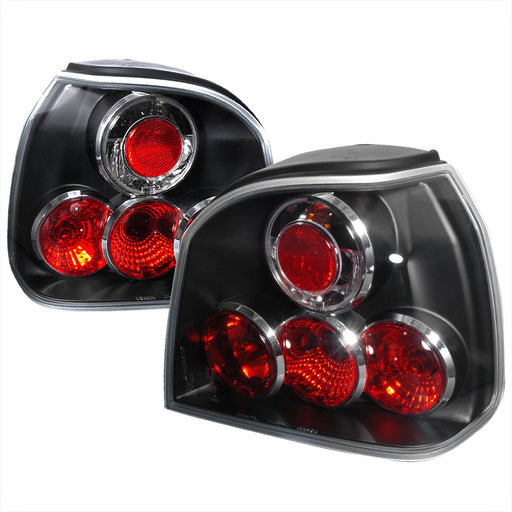 Spec-D 93-98 Volkswagen Golf Altezza Tail Light Black LT-GLF93JM-TM