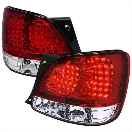 Spec-D 98-05 Lexus Gs300 Led Tail Lights Red LT-GS30098RLED-TM