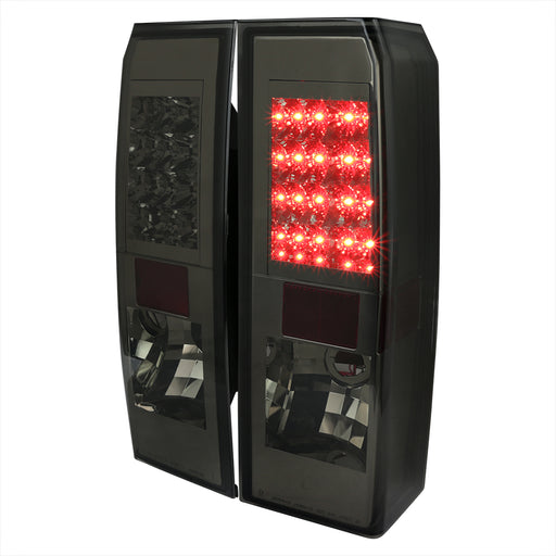Spec-D 05-10 Hummer H3 Led Tail Lights Smoke LT-H306GLED-TM