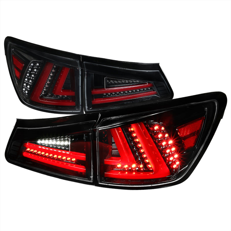 Spec-D 06-08 Lexus Is250 Led Tail Lights LT-IS25006BKLED-TM
