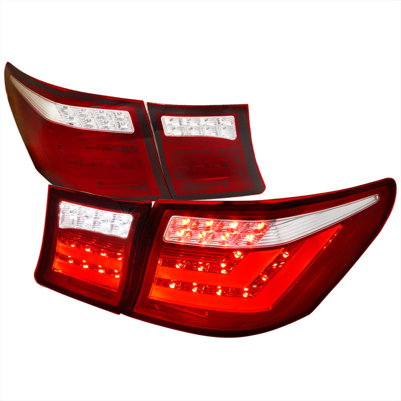 Spec-D 07-09 Lexus Ls460 Led Tail Light - Red Lens LT-LS46007RLED-TM