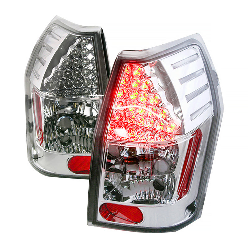 Spec-D 05-08 Dodge Magnum Led Tail Lights Chrome LT-MAG05CLED-KS