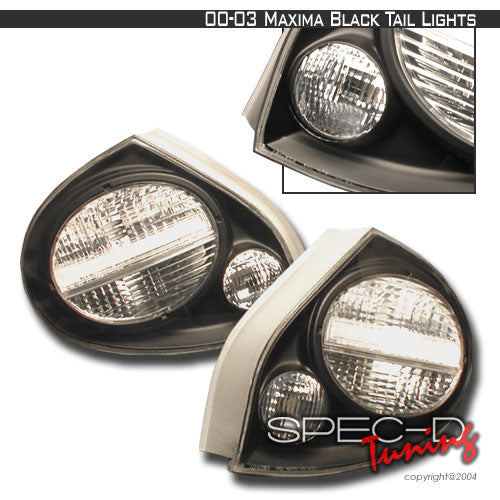 Spec-D 00-03 Nissan Maxima Altezza Tail Lights Black LT-MAX00JM-KS