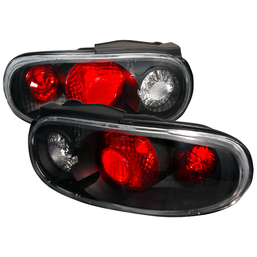 Spec-D 90-97 Mazda Miata Altezza Tail Lights Black LT-MIA90JM-KS