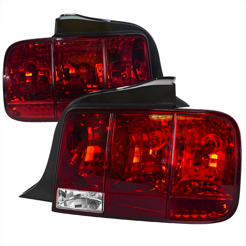 Spec-D 05-09 Ford Mustang  05-09 Ford Mustang Seq T.L - Red   LT-MST05R-SQ-TM