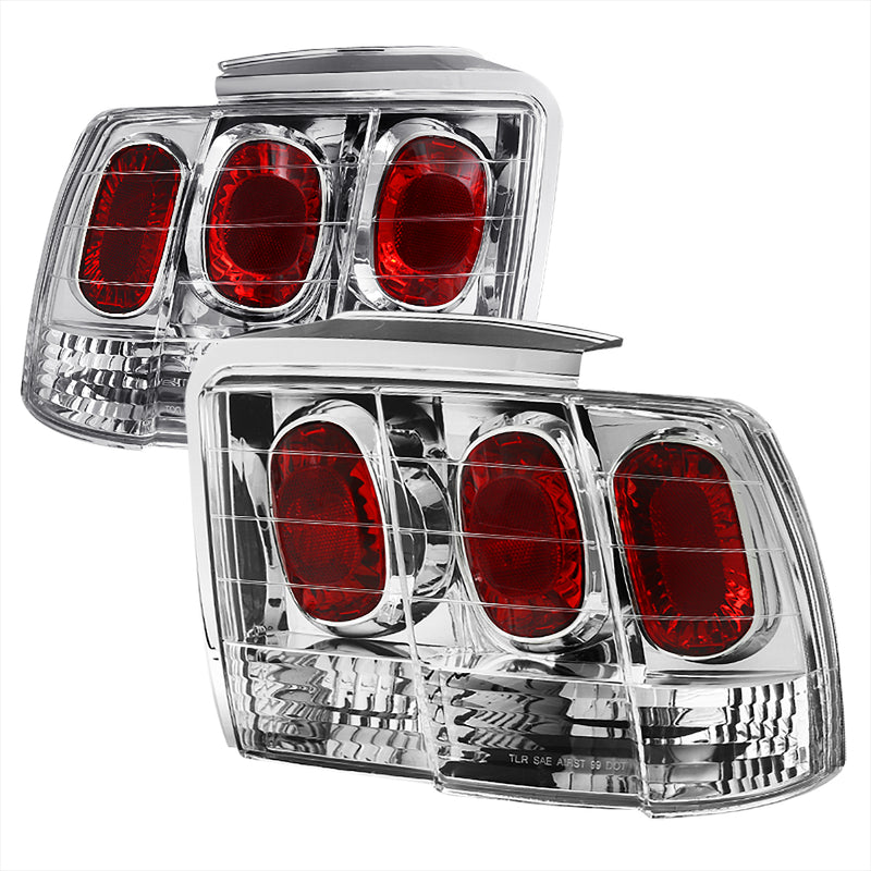 Spec-D 99-04 Ford Mustang Altezza Tail Light Chrome LT-MST99-APC