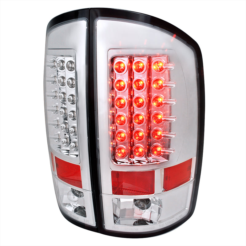 Spec-D 02-06 Dodge Ram Led Tail Lights Chrome LT-RAM02CLED-TM